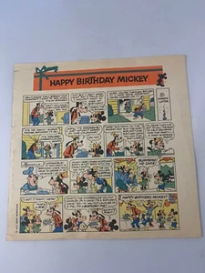 1979 INSERTO GIORNALE BUON COMPLEANNO TOPOLINO FUMETTO SUL DAVANTI - Foto 1 di 12