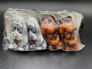 Vintage Take N Shake Salz & Pfefferstreuer Gray Hound Hund Orange Löwe Tiger 2 Sets - Bild 1 von 8