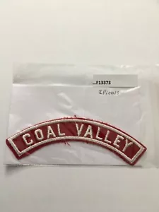 COAL VALLEY ILLINOIS STRISCIA DI CITTÀ ROSSA E BIANCA F13373 - Foto 1 di 1