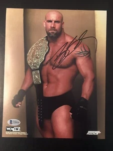 WWE GOLDBERG HAND SIGNED AUTOGRAPHED 8X10 PHOTO WITH BECKETT COA - Picture 1 of 2