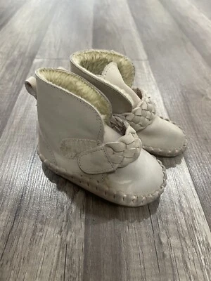Botas de cuero Donsje Amsterdam Ugg Kapi talla 12-18 meses forro de alpaca Foto 1 de 4