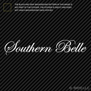 (2x) Southern Belle Sticker Die Cut Decal Self Adhesive Vinyl cowgirl country - Picture 1 of 1
