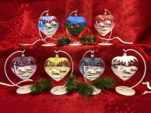 Maxi Glas Herz Baumbehang Christbaumschmuck Liebe Glasschmuck Handarbeit Lauscha - Bild 1 von 22