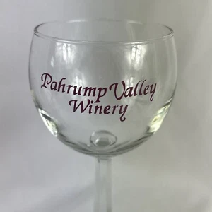 Pahrump Valley Winery Wine Glass NV Taste Testing Souvenir 7” Goblet - Picture 1 of 5