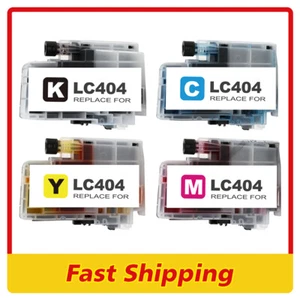 4Pc LC404 Ink Compatible for Brother MFC-J1205W MFC-J1215W MFC-J1205W XL LC-404 - Picture 1 of 3