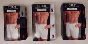 3 PANTALONES CORTOS BOXER RALPH LAUREN POLO BLANCO NEGRO O GRIS ALGODÓN TALLAS: S M L XL - Imagen 1 de 39