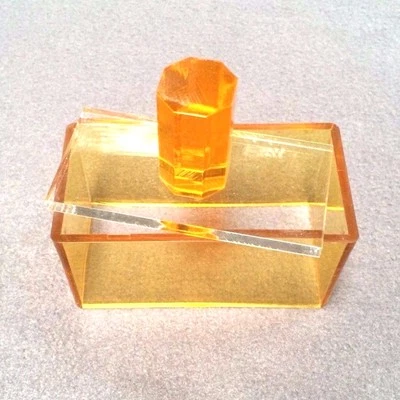 Orange Octagon Handle Orange Sushi Maker Acrylic Press Musubi NonStick  - Image 1 of 4