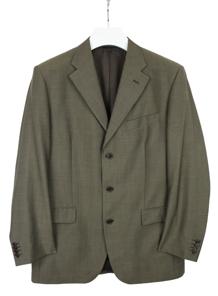 CERRUTI 1881 Blazer Men's (EU) 52 Pure Wool Formal Melange Lined - Image 1 of 4