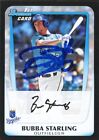 2011 Bowman BUBBA STARLING Signed Card autograph AUTO ROYALS