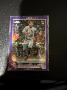 Serie Aggiornamento Topps Chrome 2022 - Brendan Donovan #USC140 Viola Rifrattore (RC) - Foto 1 di 2