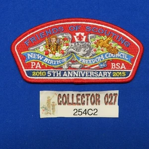 Boy Scout CSP New Birth Of Freedom Council 2015 5° Anniversario FOS Patch 254C2 - Foto 1 di 3