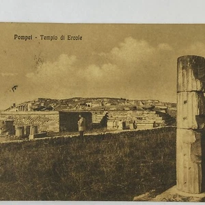 1910 Italy Napoli Hotel Pension Bourbon Quisisana Naples Margherita Postcard - Picture 1 of 11