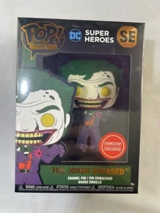 The Joker Dceased Funko Pop Enamel Pin GameStop Exclusive SE - Picture 1 of 6