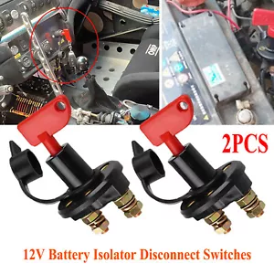 2X Battery Isolator Disconnect Cut Off Power Kill Switch for Car Truck Boat ATV - Picture 1 of 10