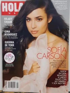 Hola USA Oct 2018 Sofia Carson Gina Rodriguez Hilary Swank FREE SHIPPING CB - Picture 1 of 1