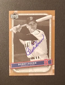 2005 UPPER DECK CLASSICS BOBBY DOERR AUTO BOSTON RED SOX #12 - Picture 1 of 1