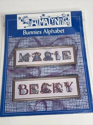 Alma Lynne Bunnies Alphabet Cross Stitch Pattern - Image 1 of 4