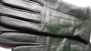 Harssidanzar Women's Leather Gloves, Lambskin Leather Lined Cashmere Size M - Picture 1 of 12