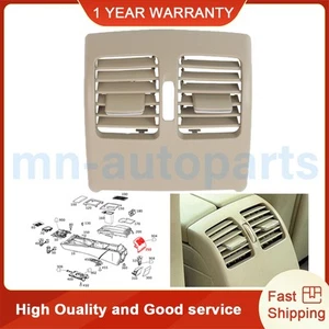 Cubierta de panel de aire acondicionado de ventilación de consola central trasera beige para Benz W204 C350 2007-2014 - Imagen 1 de 9