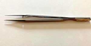 Instrumento de neurología ASSI Pierse 18 cm cuerpo redondo pinzas rectas punta de 0,6 mm - Imagen 1 de 6