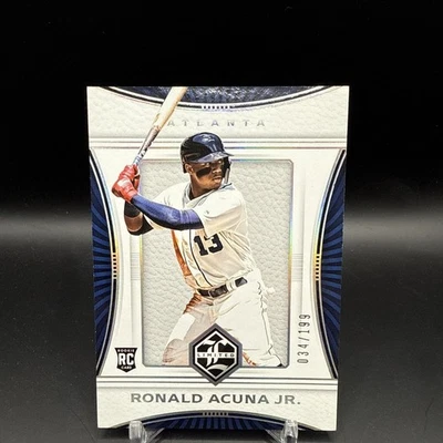 Panini Chronicles Limited #9 2018 Ronald Acuña Jr plateado/199 novato Foto 1 de 4