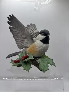 LENOX Fine Porcelain BLACK CAPPED CHICKADEE From The Garden Bird Collection EUC - Picture 1 of 9