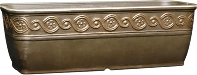 Classic Home and Garden Corinthian Rectangular Planter Box W/Drain Plug - Small  - Image 1 of 4