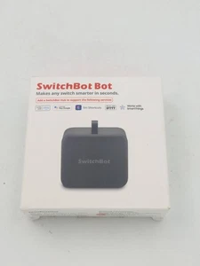 SwitchBot Bot Smart Switch Pulsante Pulsante Nero Funziona con SmartThings Siri IFTTT - Foto 1 di 4