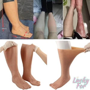 Hochsimulierte Haut Silikon Prothese Fuß Hülle Bein Abdeckung Narben CDS - Bild 1 von 15