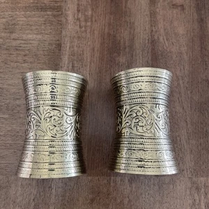 Coppia di polsini da braccio o polso in metallo oro qualità deluxe costume cosplay - Foto 1 di 3