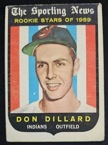 1959 Topps #123 Don Dillard Cleveland Indians - RC - Picture 1 of 2