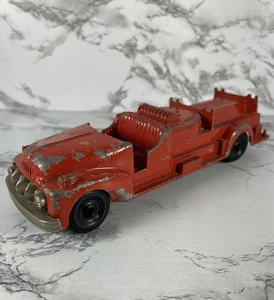 Hubley Kiddie Toy Ladder Fire Truck No 468 Red Die Cast 9.5" VINTAGE RARE - Picture 1 of 8