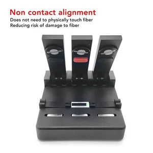 Optical Fiber V Groove Aligner Optic Coupler Butt Connector Bare Fibre Adaptor - Afbeelding 1 van 12