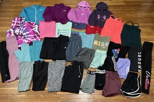 Girls Clothing Lot 35PC Youth Large 13/14-15/18 Nike North Face Lululemon Adidas - Picture 1 of 17