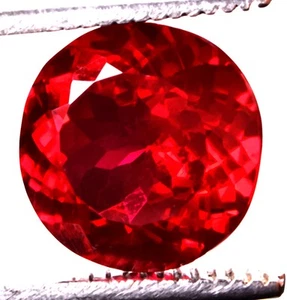 16.30 Cts. Natural Mozambique Red Ruby Round Shape Certified Gemstone - Picture 1 of 4