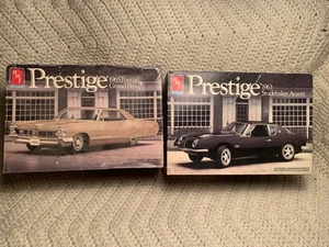 1/25 AMT Classy Lot Of 2 Prestige Kits 1963 Avanti & 65 Grand Prix - Picture 1 of 18