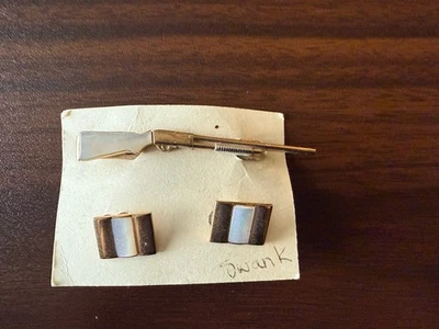 Juego de gemelos de escopeta madreperla Swank de colección para rifle Foto 1 de 3