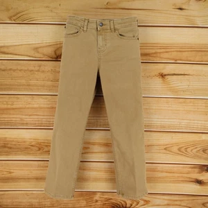 Cat & Jack Jeans Boys 12 Brown Denim Cotton Blend Straight Leg Stretch Pockets - Picture 1 of 8