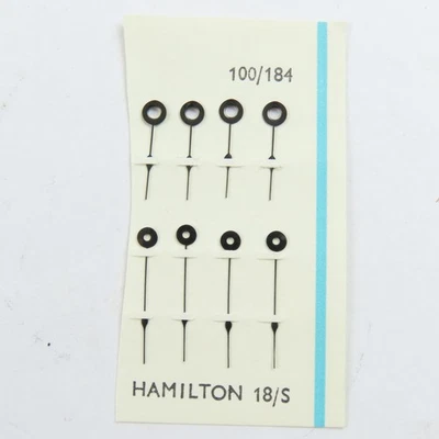 Hamilton 18 Size Black Spade (Dress) NOS Pocket Watch Hands - Image 1 of 3