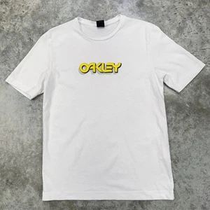 Oakley Shirt mens small white graphic vintage y2k lightweight summer logo - Picture 1 of 7