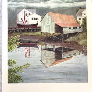 Original Artwork “Petersburg Alaska” Set of 5, Blank Note Cards & Envelopes - Picture 1 of 10