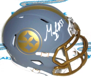 MAURKICE POUNCEY SIGNED PITTSBURGH STEELERS SPEED MINI HELMET - J.S.A. Certified - Picture 1 of 5