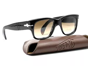 PERSOL 6665 RATTI Meflecto Vintage Sonnenbrille Herren Gestell Schwarz Acetat "54" Neuwertig - Bild 1 von 17