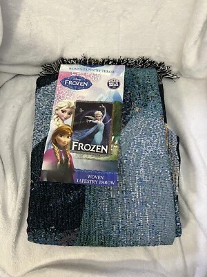 Disney TAPIZ CONGELADO Tejido LANZAMIENTO Manta 48”x60” Afghan Elsa Magic TOTALMENTE NUEVO Foto 1 de 2