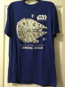 Camisa Disney Star Wars Galaxy's Edge Landing 2019 Youth XL - Azul SS NUEVA NUEVA CON ETIQUETAS - Imagen 1 de 5