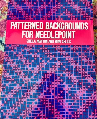 Patterned Backgrounds for Needlepoint Sheila Marton & Mimi Selick 1977 paperback - Image 1 of 2