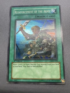Yugioh Reinforcement Of The Army 1st Super Rare LOD-028 (HP) (DAMAGED) - Picture 1 of 12
