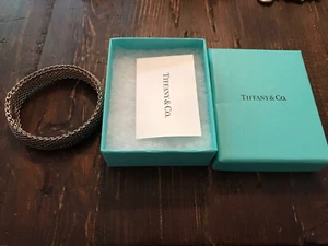Damenarmband Tiffany & Company Somerset geflochtenes Mesh Sterlingsilber - Bild 1 von 8