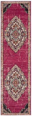 Safavieh Classic Texture Pink / Multi Vintage Area Rug MNC254D - Image 1 of 3