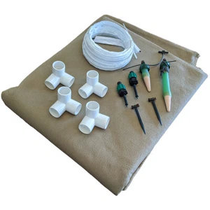 Grassroots Fabric Raised Garden Bed (2'x4') & Blumat Indoor Watering Tape Kit - Picture 1 of 9